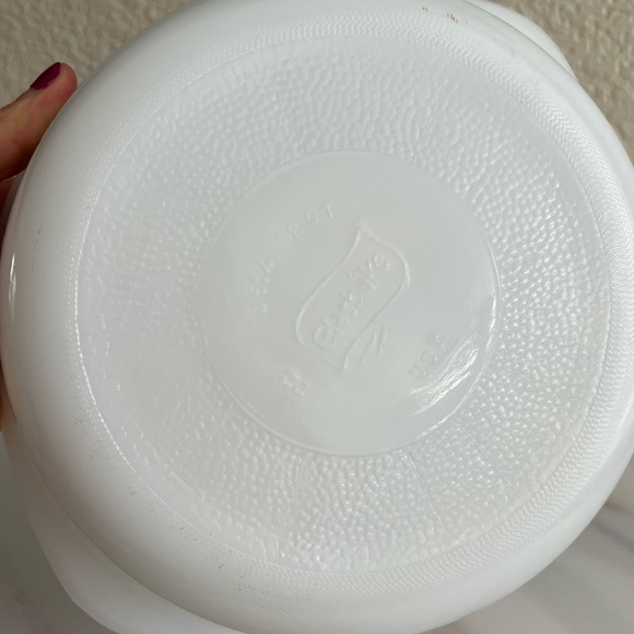 Glass Bake Baking Green & white Flower Glassware - Picture 5 of 7